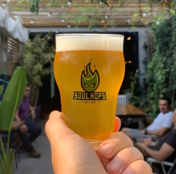 Copo de chope Soul Hops no Itaim